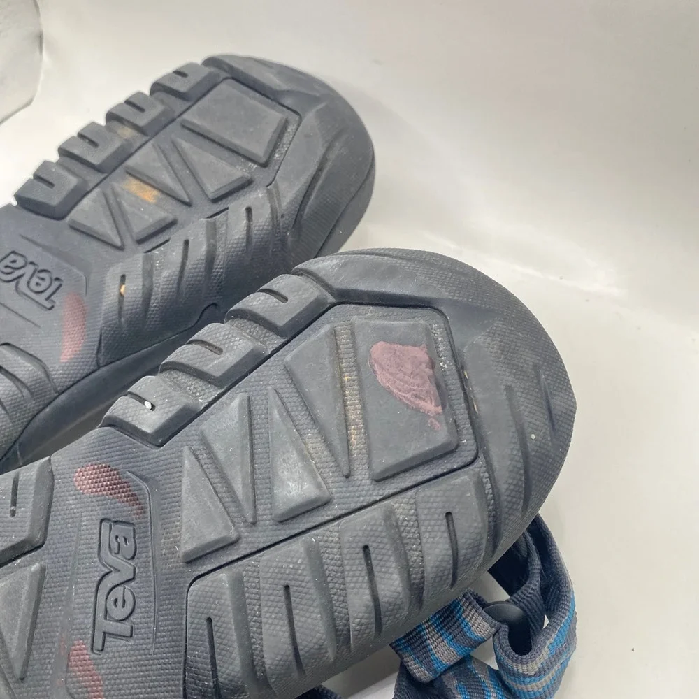 Teva Hurricane XLT2 Sport Sandals Mens 10 Blue Grey Wave Recycled Hiking Water
